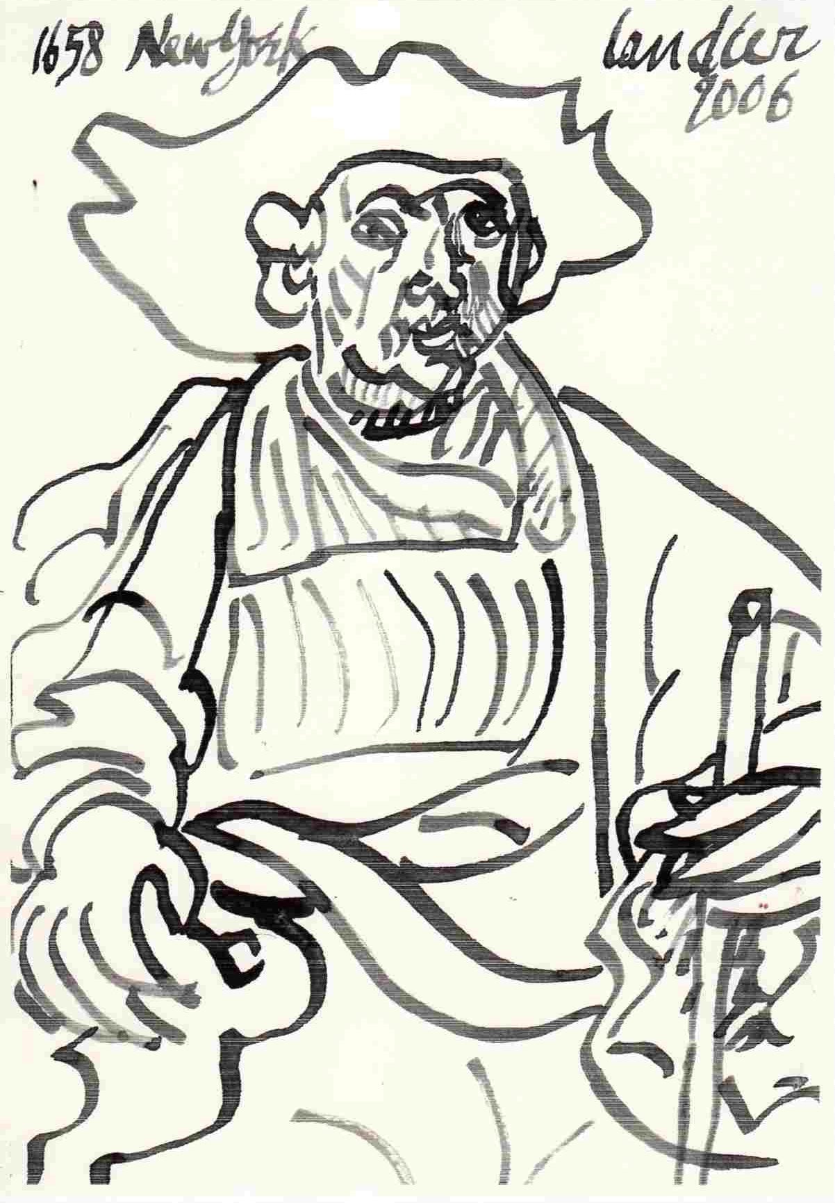 Drawing of Rembrandt